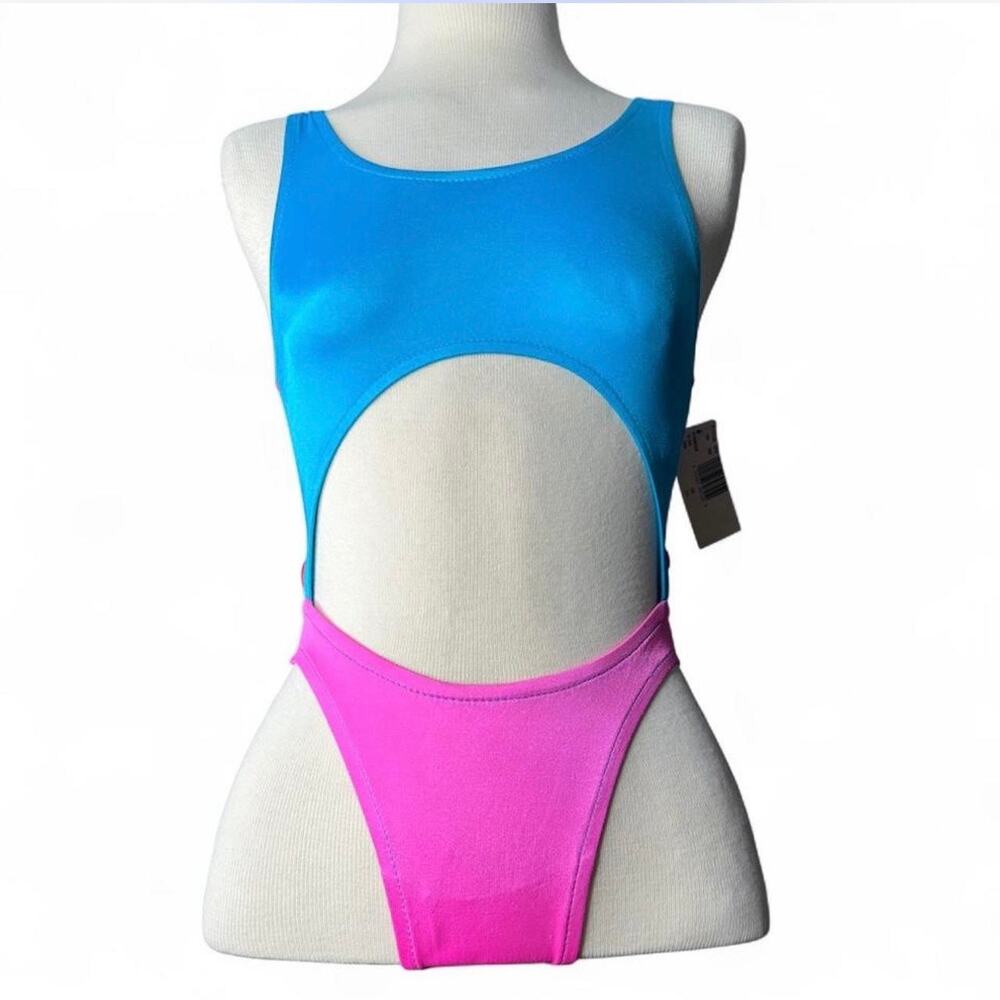 Vintage 80s/90s ONE PIECE Swimwear MULTICOLOR COLORBLOCK SEXY
Women’s Size XS